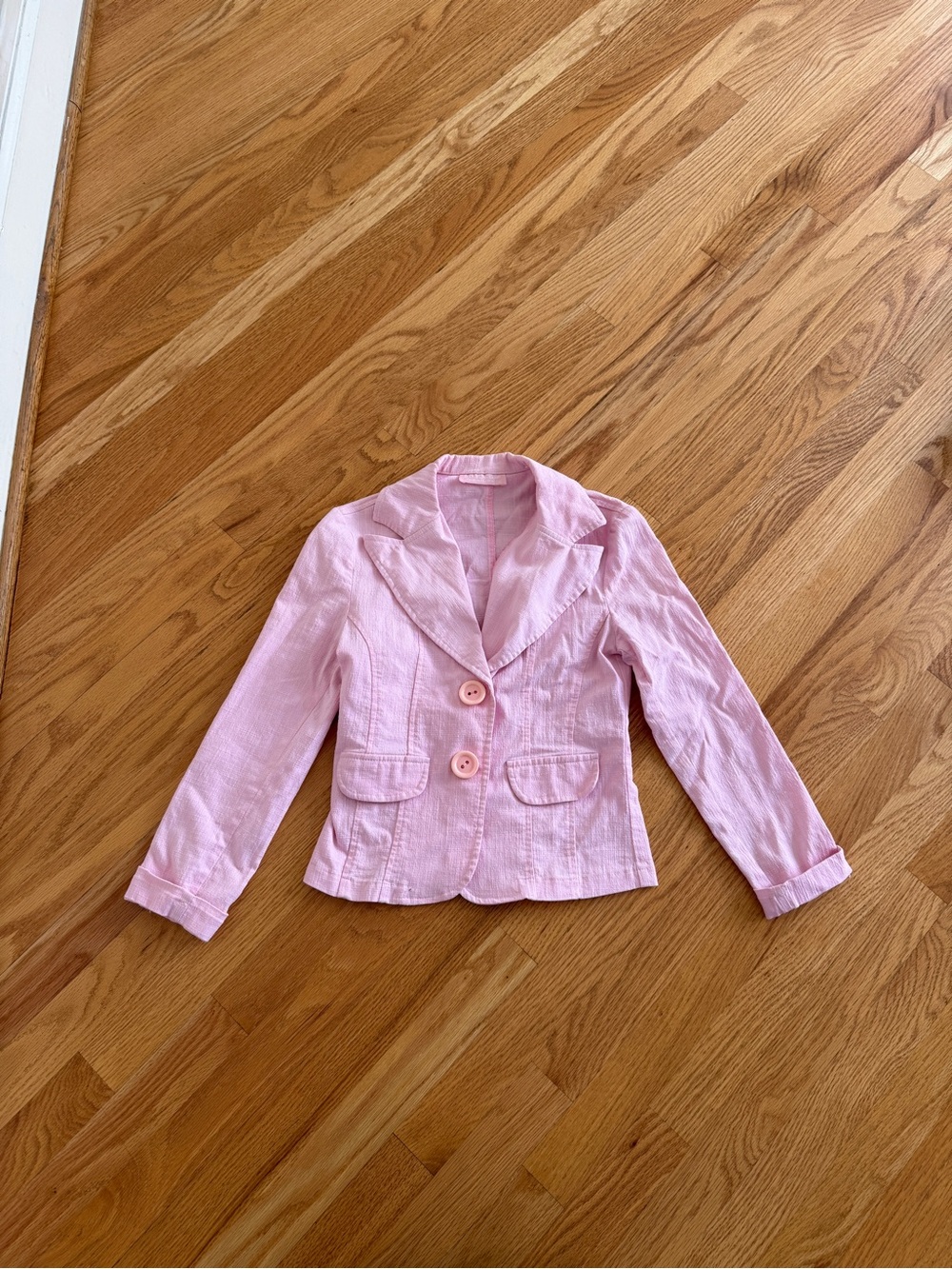 Y2k vintage pink blazer with big buttons European size 36
